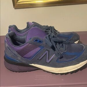 New Balance Navy and Violet Athletic Shoes Special Edition 990’s